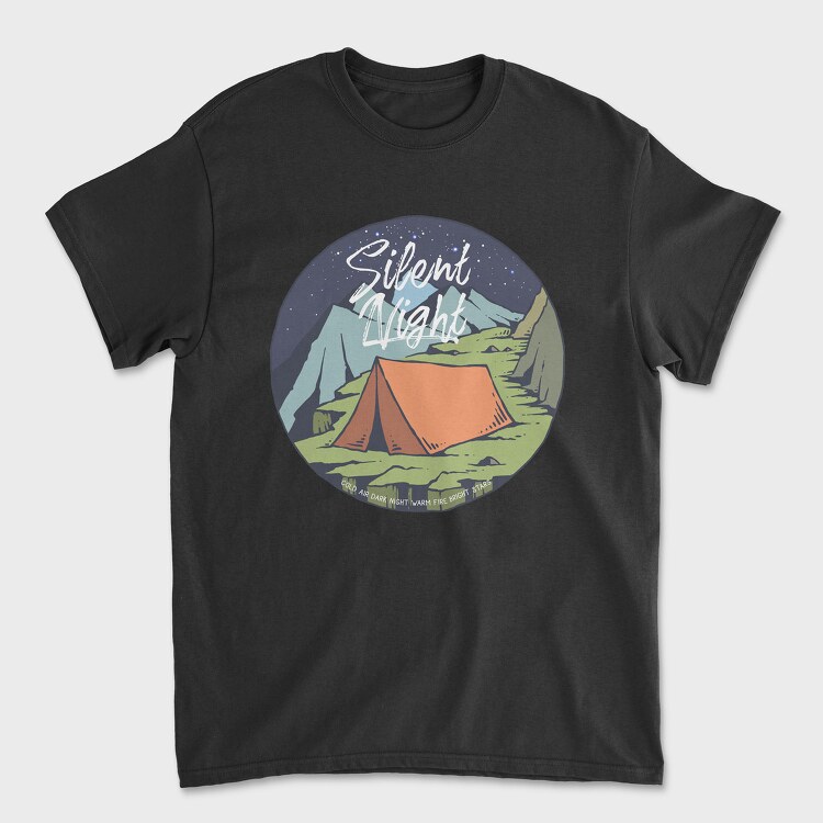 Night Camp, Tricou Barbati (Unisex)