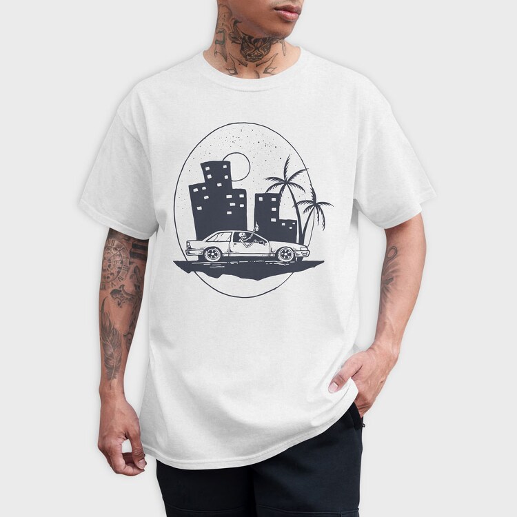City Night Drive, Tricou Barbati (Unisex)