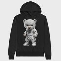 Athlete Teddy Bear, Hanorac Oversize Barbati (Unisex)