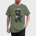 Biker Teddy Bear, Tricou Barbati (Unisex)
