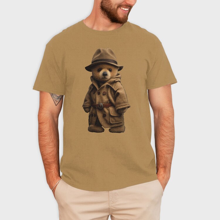 Detective Teddy, Tricou Barbati (Unisex)