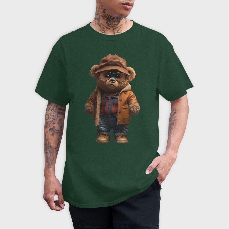 Vintage Teddy Bear, Tricou Barbati (Unisex)