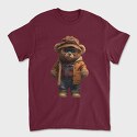Vintage Teddy Bear, Tricou Barbati (Unisex)