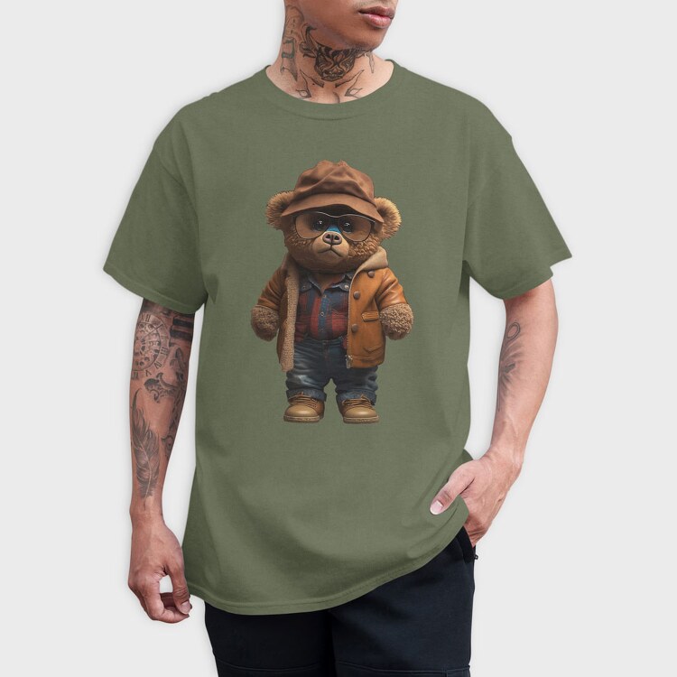 Vintage Teddy Bear, Tricou Barbati (Unisex)