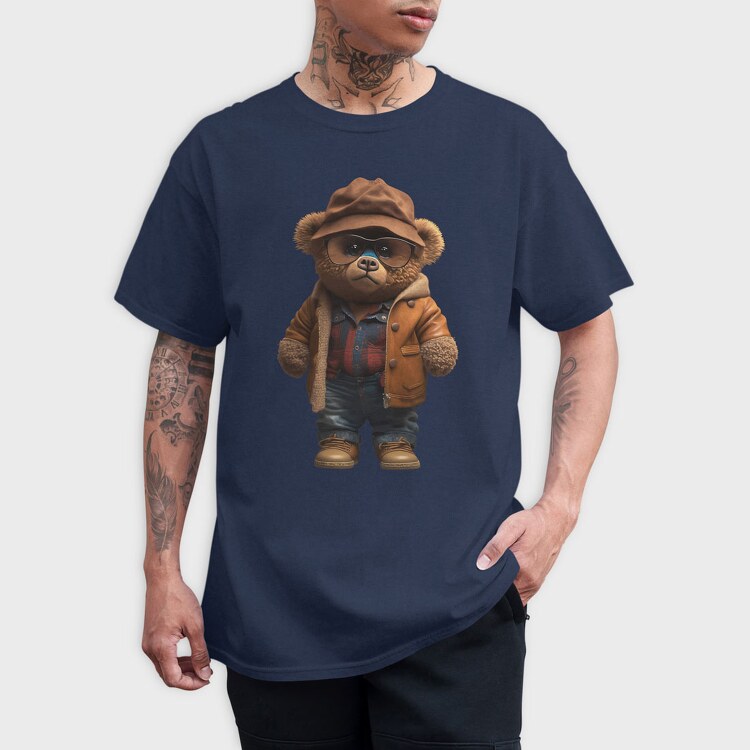 Vintage Teddy Bear, Tricou Barbati (Unisex)
