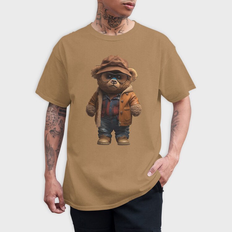 Vintage Teddy Bear, Tricou Barbati (Unisex)
