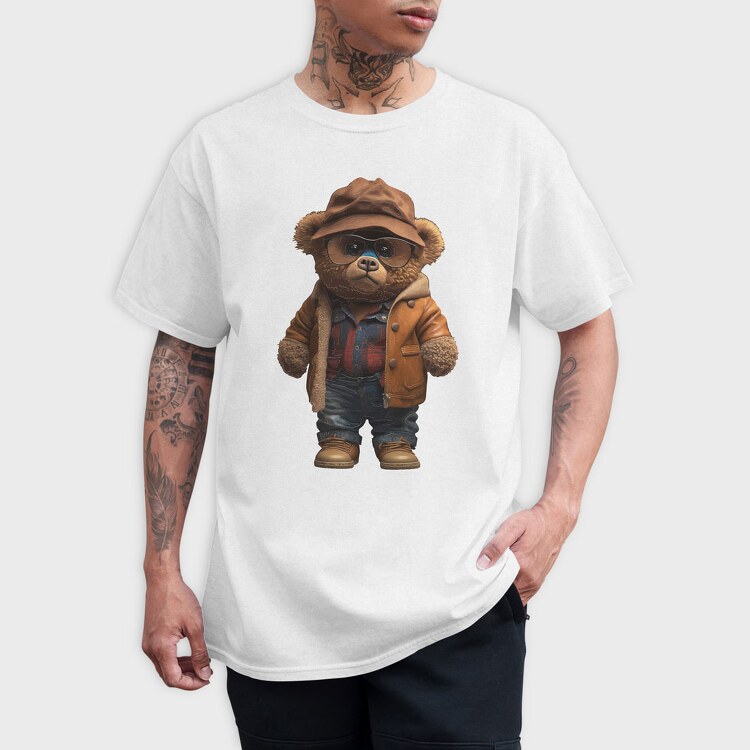 Vintage Teddy Bear, Tricou Barbati (Unisex)