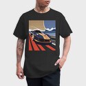 Retro Supercar in Vintage, Tricou Barbati (Unisex)