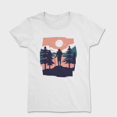 Hiking Sunset, Tricou Femei