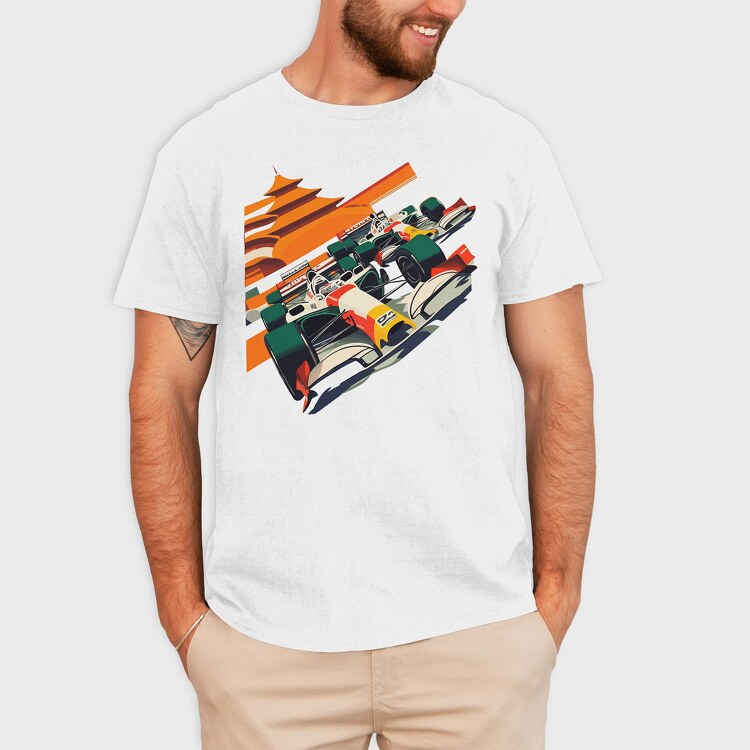 Bauhaus Formula Racing Car, Tricou Barbati (Unisex)