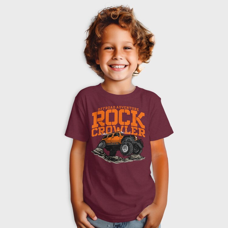 Offroad Adventure Rock Crowler Jeep, Tricou Copii