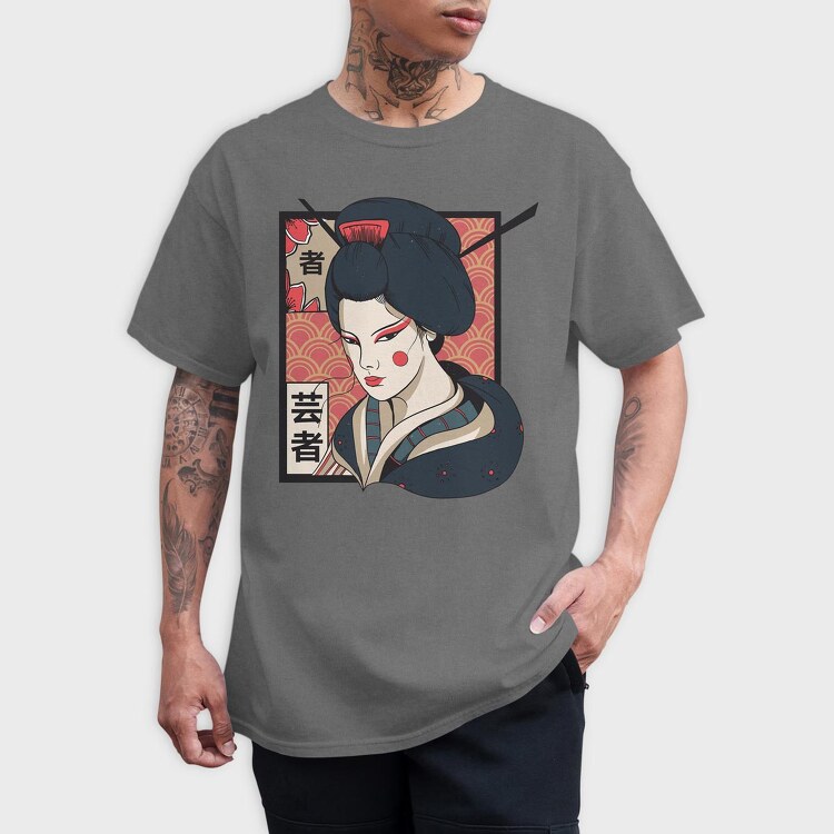 Geisha Traditional, Tricou Barbati (Unisex)