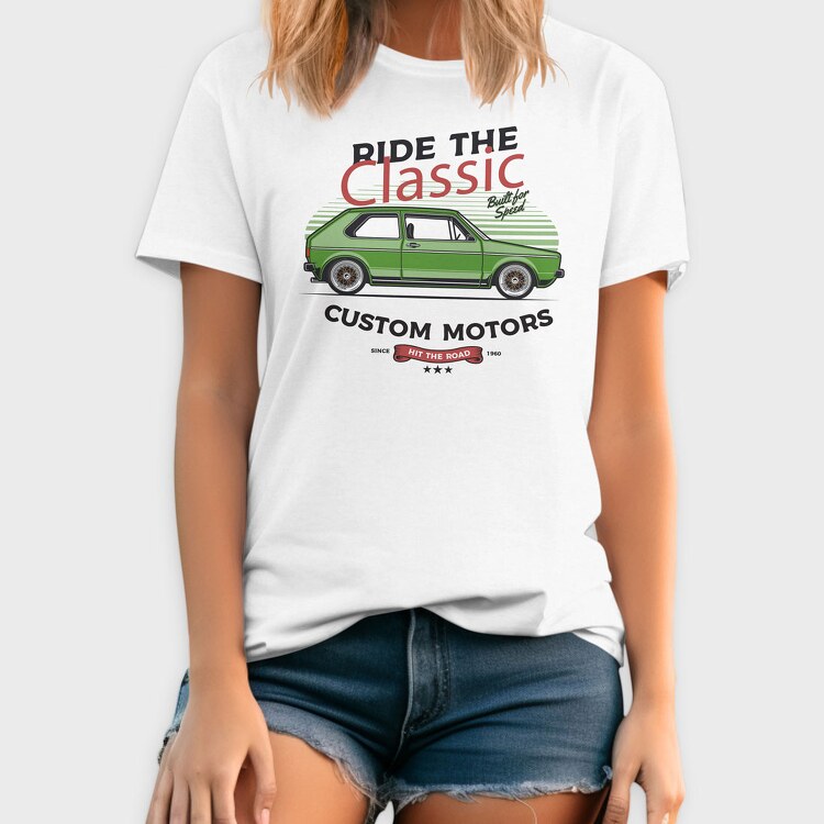 1974 Volkswagen Golf GTI, Tricou Barbati (Unisex)