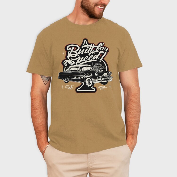 Built for Speed Hotrod Old, Tricou Barbati (Unisex)