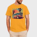 Classic Car Convertible With Scenic, Tricou Barbati (Unisex)