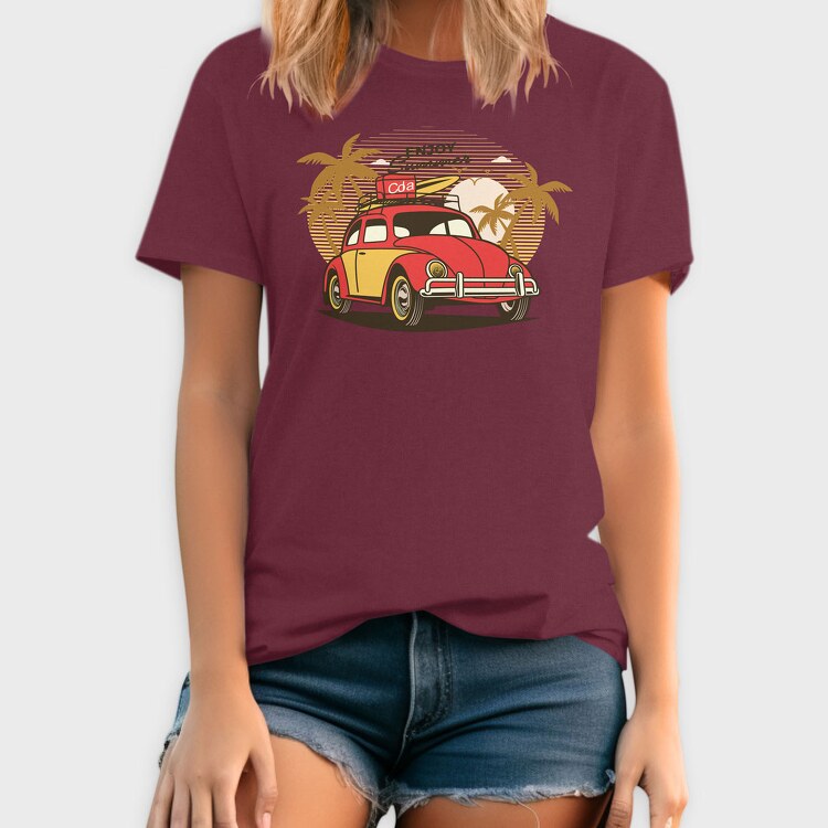 1956 Volkswagen Beetle, Tricou Barbati (Unisex)