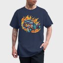 Flame Hotrod Old Car, Tricou Barbati (Unisex)