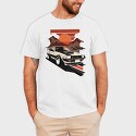 Classic Car Sunset Mountains, Tricou Barbati (Unisex)