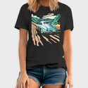 Classic Car Trees Landscape Retro, Tricou Barbati (Unisex)