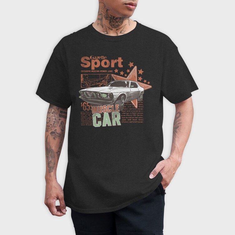 Gazette Sport Muscle Car 65, Tricou Barbati (Unisex)