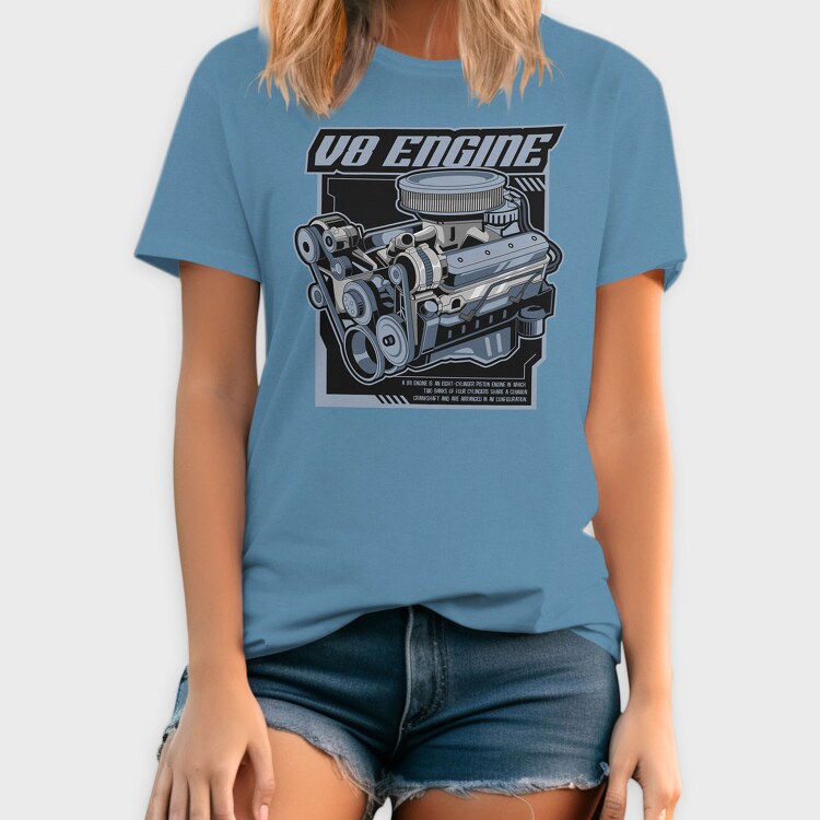 V8 Engine, Tricou Barbati (Unisex)