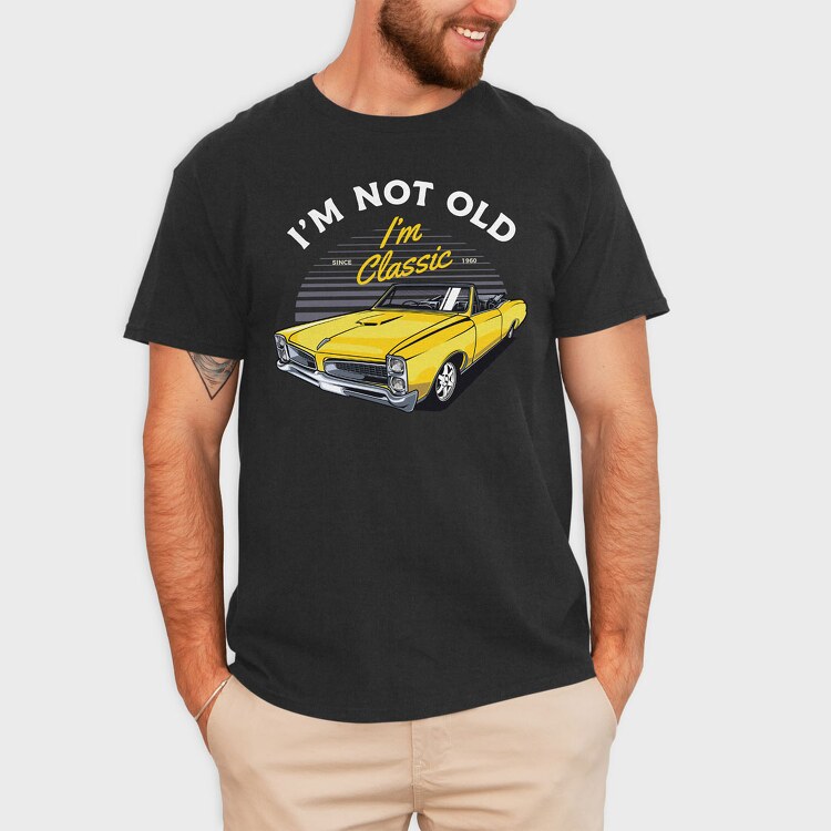 1967 Pontiac GTO Convertible, Tricou Barbati (Unisex)