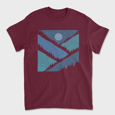 Geometric Mountains, Tricou Barbati (Unisex)