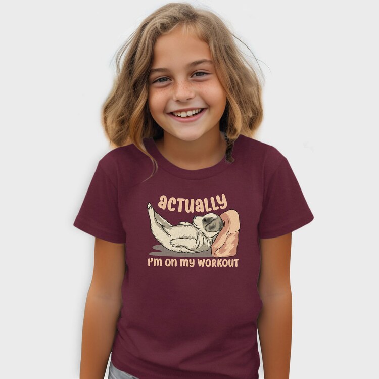 Actually I Am on My Workout, Tricou Copii