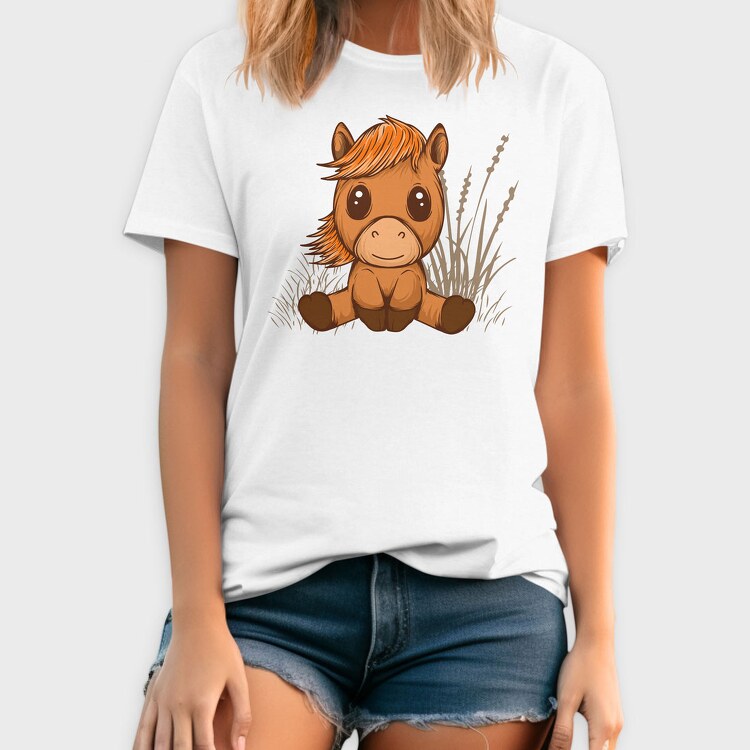 Cute Horse, Tricou Barbati (Unisex)