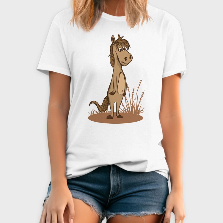 Horse Cartoon, Tricou Barbati (Unisex)