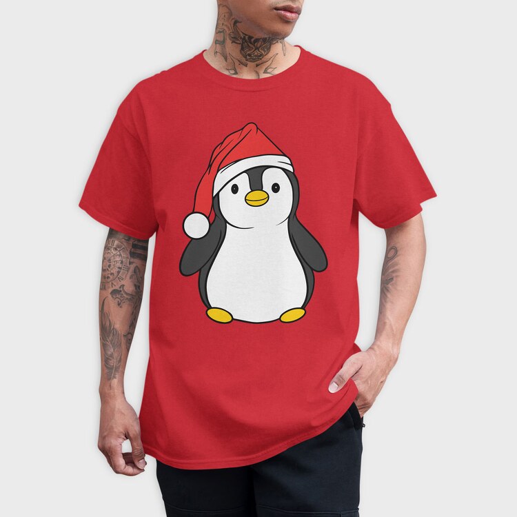 Christmas Penguin, Tricou Barbati (Unisex)