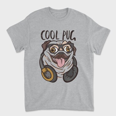 Pug Cool, Tricou Barbati (Unisex)