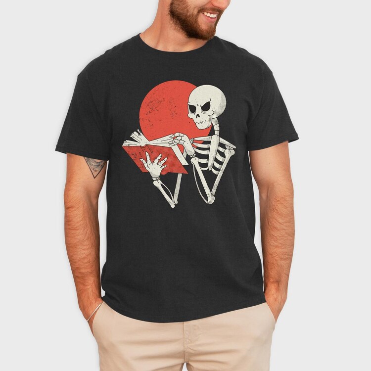 Skeleton Book, Tricou Barbati (Unisex)