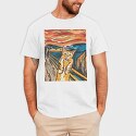 Cat Munch Scream, Tricou Barbati (Unisex)