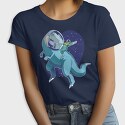 Astronaut Riding Dino, Tricou Femei