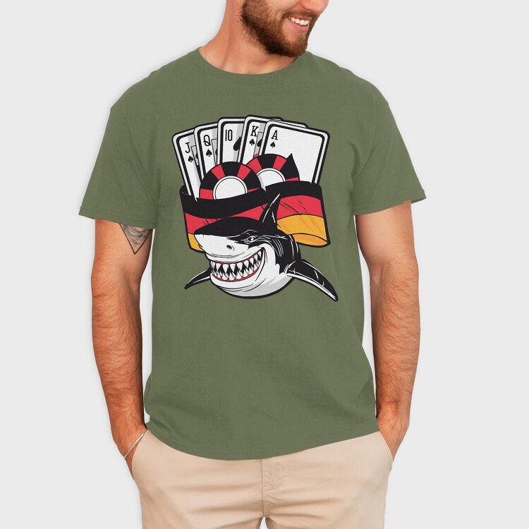 Poker Shark, Tricou Barbati (Unisex)
