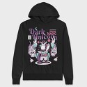 Dark Unicorn Funny, Hanorac Oversize Barbati (Unisex)
