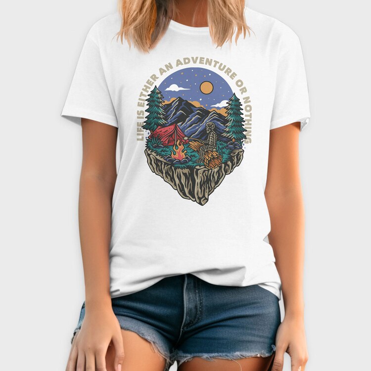 Adventure or Nothing, Tricou Barbati (Unisex)