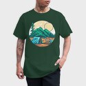 Camping Illustration 9, Tricou Barbati (Unisex)
