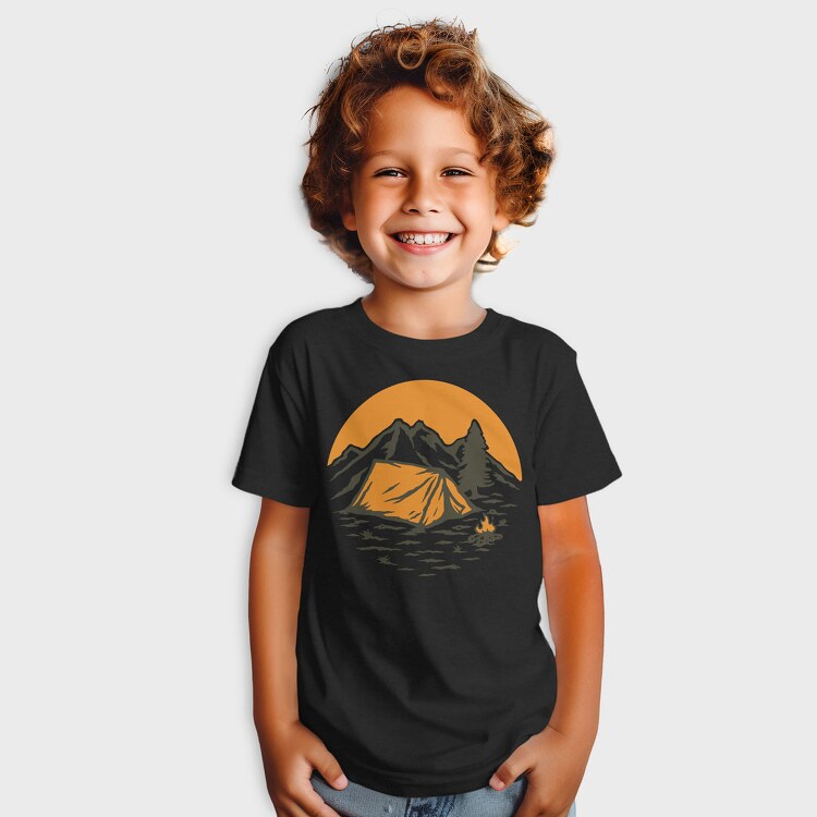 Vintage Adventure Outdoor Camping 1, Tricou Copii
