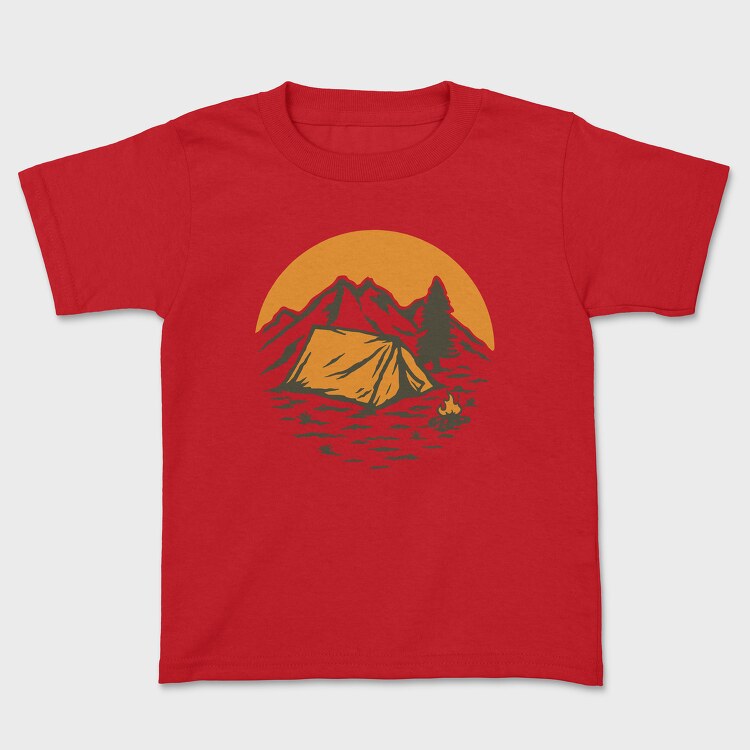Vintage Adventure Outdoor Camping 1, Tricou Copii