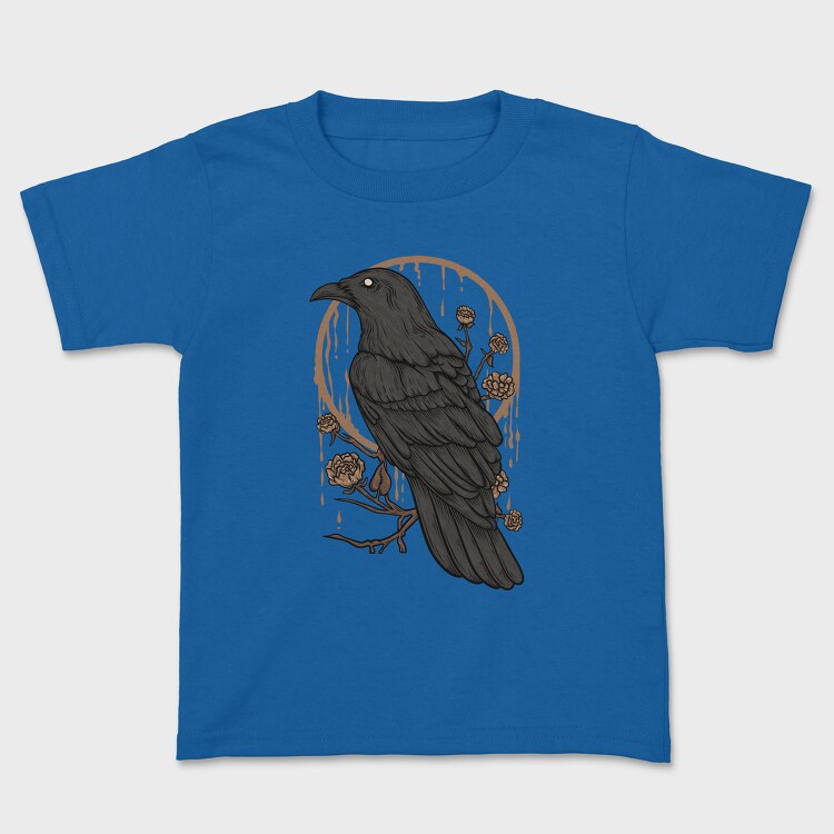 Raven Perch on the Flower Branch, Tricou Copii