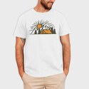 Vintage Adventure Outdoor Camping, Tricou Barbati (Unisex)