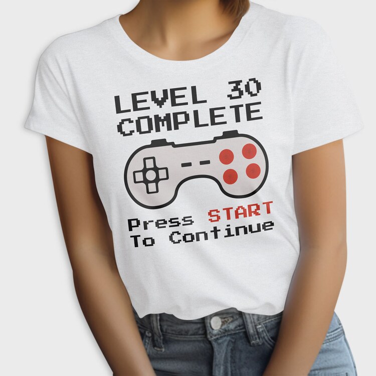 Retro Gamepad Lvl 30 Complete, Tricou Femei