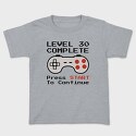 Retro Gamepad Lvl 30 Complete, Tricou Copii