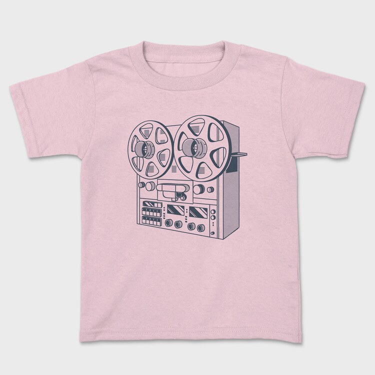 Vintage Audio Illustration 2, Tricou Copii