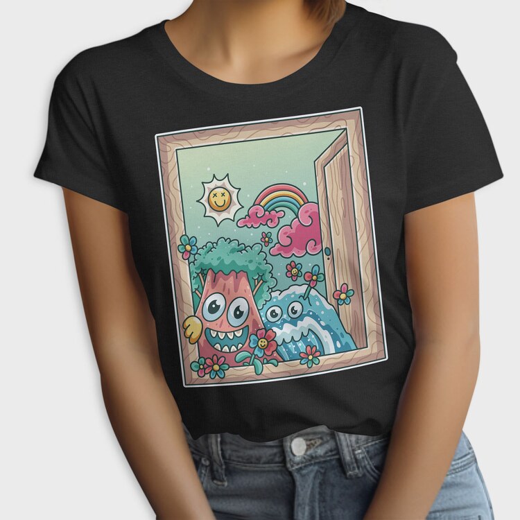 Cute Nature Window, Tricou Femei