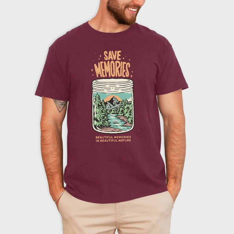 Save Memories Jar, Tricou Barbati (Unisex)