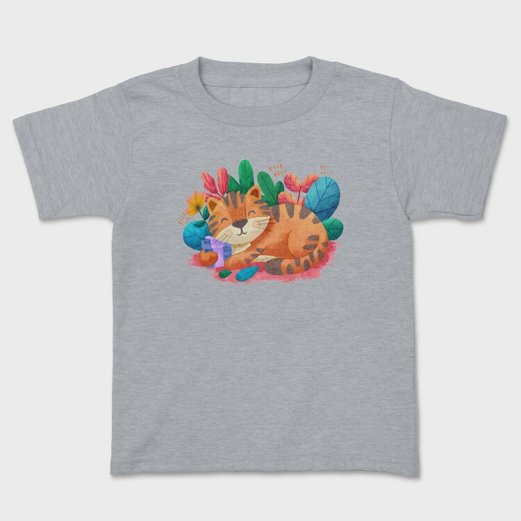 Watercolor Cat, Tricou Copii