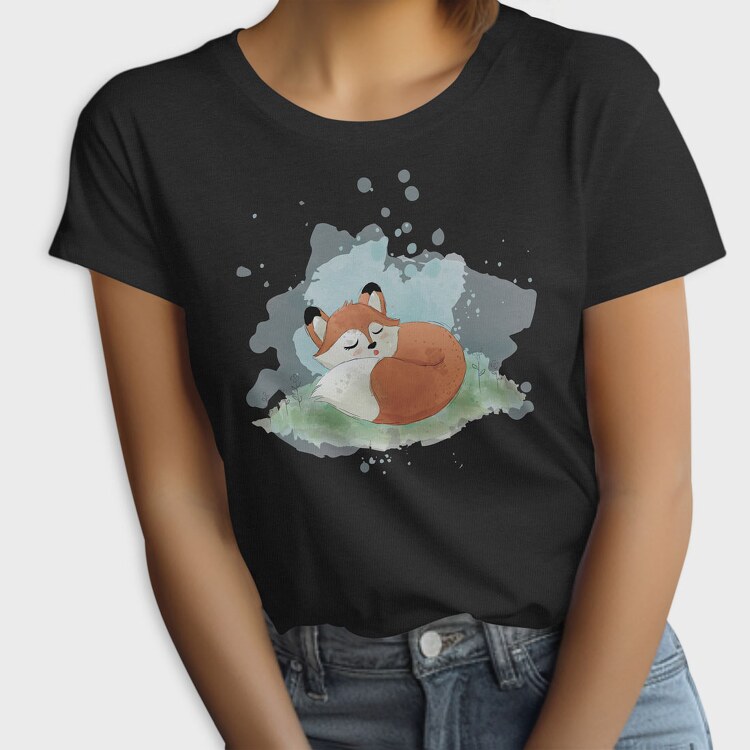 Watercolor Fox, Tricou Femei